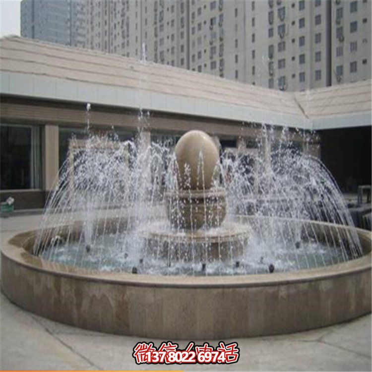 精美中式風(fēng)水球園林雕塑，提升小區(qū)公園噴泉擺放風(fēng)水氣質(zhì)