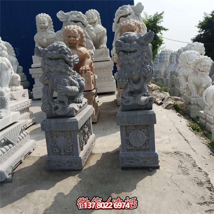 精美獅子大理石石雕，為庭院、公司、門口添彩