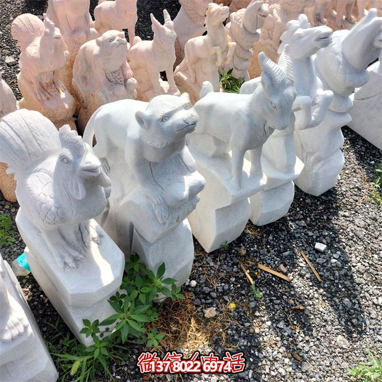 十二生肖小石雕擺件，帶來更多的吉祥與幸運