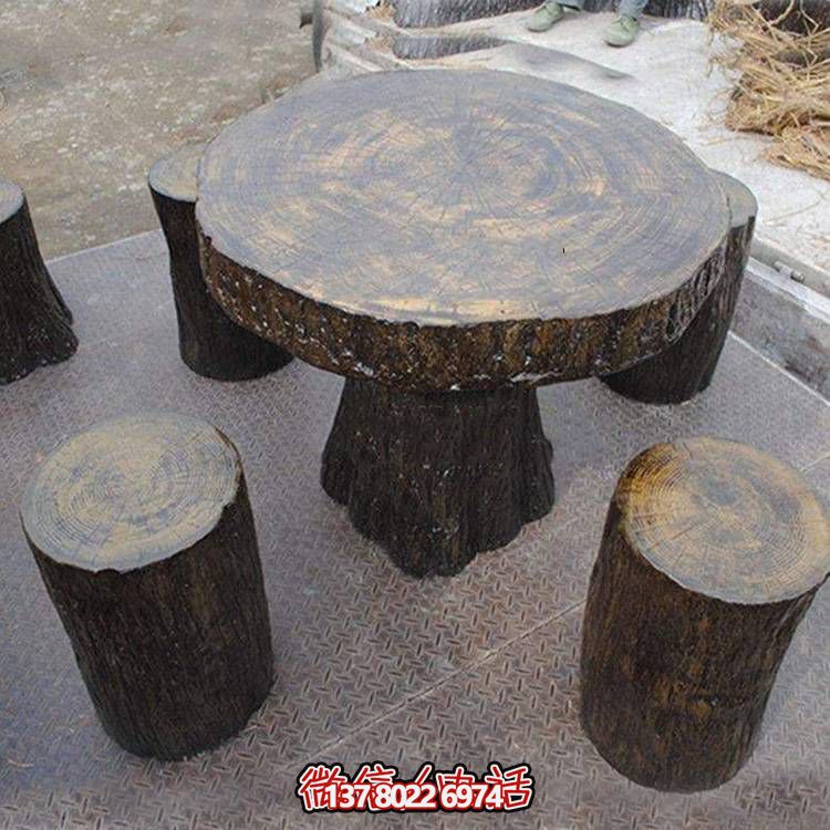 玻璃鋼樹木仿真凳子，為公園戶外空間提供美觀休閑