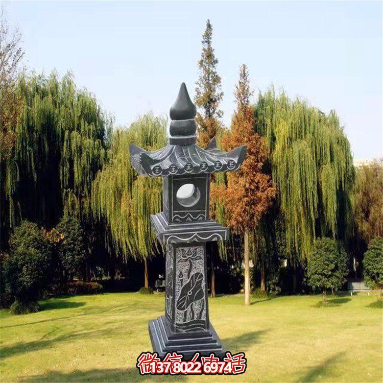 精美青石石雕石燈景觀擺件，裝點(diǎn)你的戶外庭院