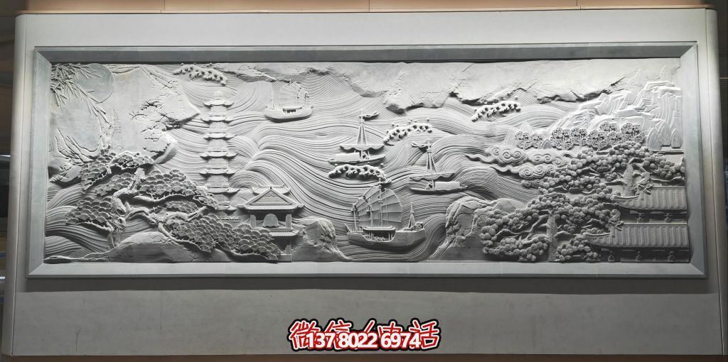古韻山海景，帆影塔光共逸興